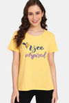 Rosaline Mystic Town Knit Cotton Top (Pack of 2) - Purple Yellow — thumbnail 2